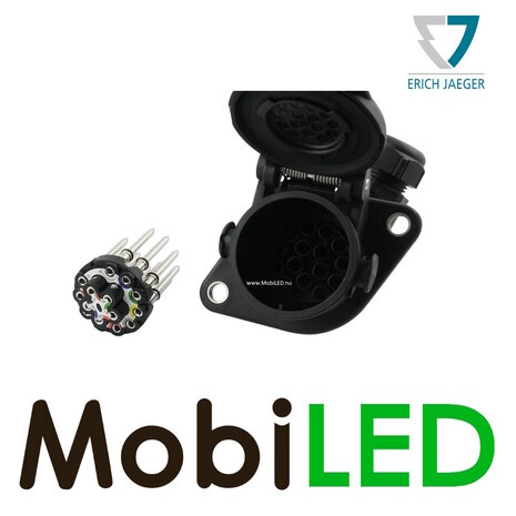 Jaeger Jaeger Socket 15-pin 24V right-angled connection with screw terminals ISO-12098 Jaeger Jaeger Socket 15-pin 24V right-angled connection with screw terminals ISO-12098