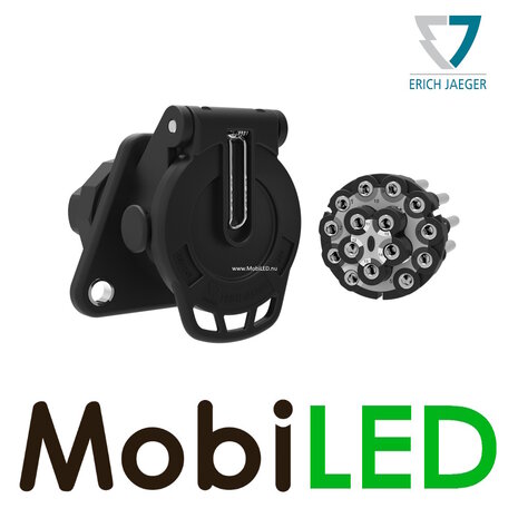 Jaeger Stekkerdoos Erich Jaeger 15-polig 24V PVC met schroefcontacten en schroefaansluiting ISO-12098 Jaeger Stekkerdoos Erich Jaeger 15-polig 24V PVC met schroefcontacten en schroefaansluiting ISO-12098