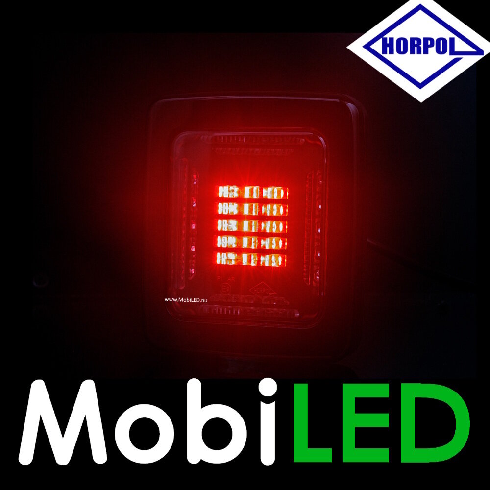 HORPOL Horpol Cube ear light 2 functions with black frame E-mark HORPOL Horpol Cube ear light 2 functions with black frame E-mark