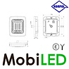 HORPOL Horpol Cube ear light 2 functions with chrome frame E-mark HORPOL Horpol Cube ear light 2 functions with chrome frame E-mark