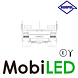 HORPOL Horpol Cube Achterlicht 2 functies met chrome frame E-keur