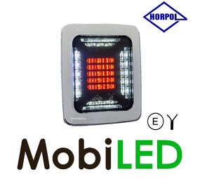 HORPOL Cube Mist- en achteruitrijlicht chrome frame HORPOL Cube Mist- en achteruitrijlicht chrome frame