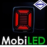 HORPOL Horpol Cube Achterlicht 3 functies met chrome frame E-keur