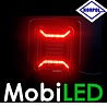 HORPOL Horpol Cube Achterlicht 3 functies met zwart frame E-keur