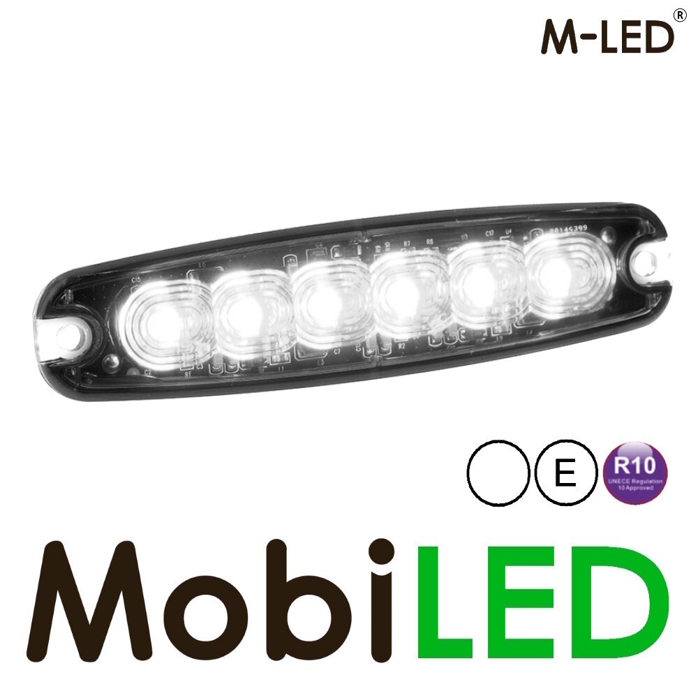M-LED M-LED Flash super mince 6 LED blanc E-marque M-LED M-LED Flash super mince 6 LED blanc E-marque