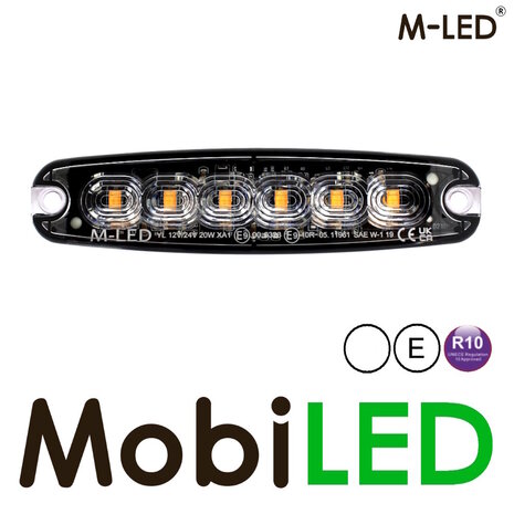 M-LED M-LED Flash super mince 6 LED blanc E-marque M-LED M-LED Flash super mince 6 LED blanc E-marque