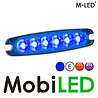 M-LED M-LED Super dunne flitser 6 leds blauw E-keur
