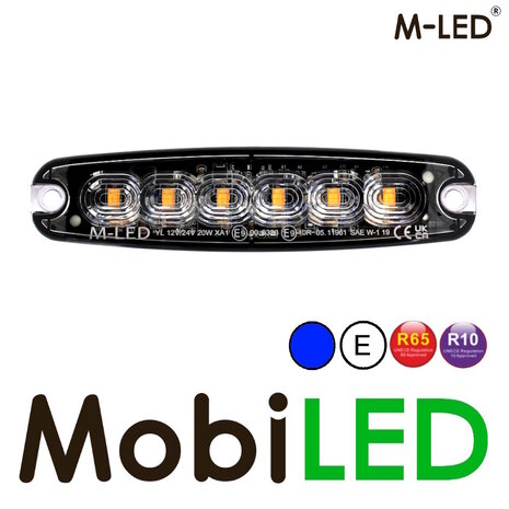 M-LED M-LED Flash super mince 6 LED bleu E-marque M-LED M-LED Flash super mince 6 LED bleu E-marque