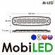 M-LED M-LED Super dunne flitser 6 leds blauw E-keur M-LED M-LED Super dunne flitser 6 leds blauw E-keur