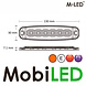 M-LED M-LED Super thin flasher 6 LEDs amber 5m E-mark M-LED M-LED Super thin flasher 6 LEDs amber 5m E-mark