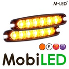 M-LED M-LED 2 Flashes super mince 6 LED ambre avec boîte de jonction E-marque