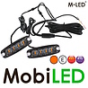 M-LED M-LED 2 Clignotants super mince 4 LED ambre avec boîte de jonction E-marque M-LED M-LED 2 Clignotants super mince 4 LED ambre avec boîte de jonction E-marque