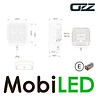 OZZ OZZ SQR 5" square dynamic start-up dual color boost functie Zwart E-keur OZZ OZZ SQR 5" square dynamic start-up dual color boost functie Zwart E-keur
