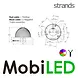 Strands IZE LED Melon interior light 6 color modes Strands IZE LED Melon interior light 6 color modes