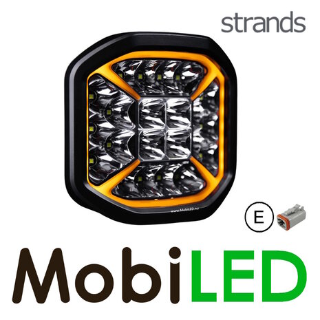 Strands Strands Siberia X Driving Light amber/wit positielicht 9 inch E-keur Strands Strands Siberia X Driving Light amber/wit positielicht 9 inch E-keur