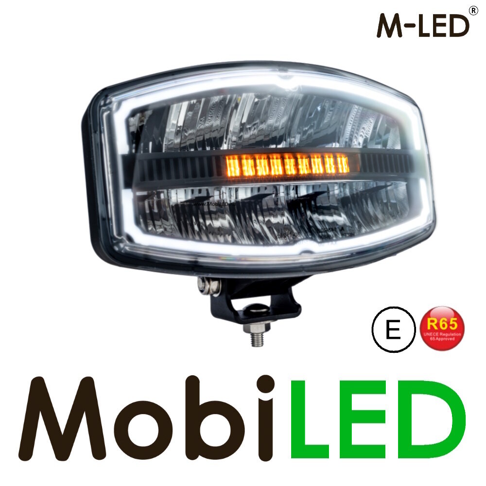 M-LED M-LED Saturn feu de position ambre/ blanc et flash E-marque M-LED M-LED Saturn feu de position ambre/ blanc et flash E-marque