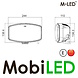 M-LED M-LED Saturn feu de position ambre/ blanc et flash E-marque M-LED M-LED Saturn feu de position ambre/ blanc et flash E-marque
