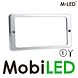 M-LED M-LED Classic 220 verstraler met dual color positielicht streep met chromen rand M-LED M-LED Classic 220 verstraler met dual color positielicht streep met chromen rand