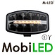 M-LED M-LED Oval projecteur feu de position ambre/blanc E-marque M-LED M-LED Oval projecteur feu de position ambre/blanc E-marque