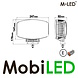 M-LED M-LED Touring Jumbo 100W amber/white position light 10 inches E-mark M-LED M-LED Touring Jumbo 100W amber/white position light 10 inches E-mark