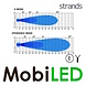 Strands Strands IZE LED OG REX spotlight warm amber/white position light E-mark