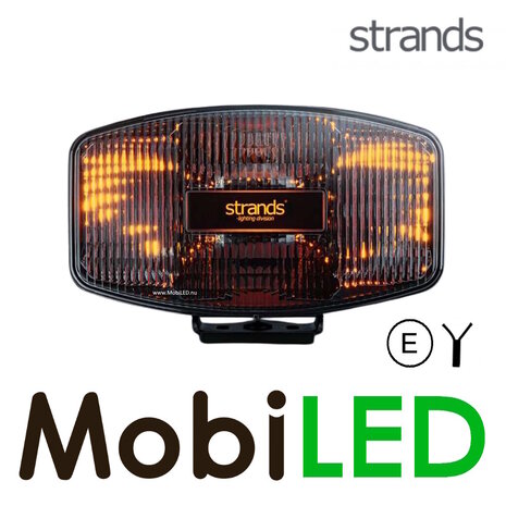Strands Strands IZE LED OG projecteur loin feu de position ambre/blanc chaud ovale E-marque Strands Strands IZE LED OG projecteur loin feu de position ambre/blanc chaud ovale E-marque