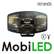 Strands Strands IZE LED OG projecteur loin feu de position ambre/blanc chaud ovale E-marque Strands Strands IZE LED OG projecteur loin feu de position ambre/blanc chaud ovale E-marque