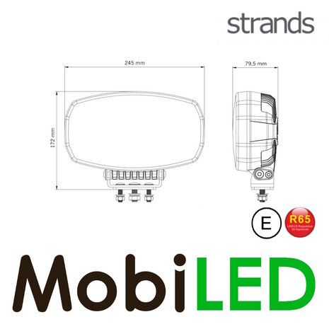 Strands Strands Firefly One amber/wit positielicht en flitser 9 inch E-keur Strands Strands Firefly One amber/wit positielicht en flitser 9 inch E-keur
