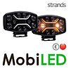 Strands Strands Dark Knight Insane feu de position ambre/blanc et flash 9 pouces E-marque Strands Strands Dark Knight Insane feu de position ambre/blanc et flash 9 pouces E-marque