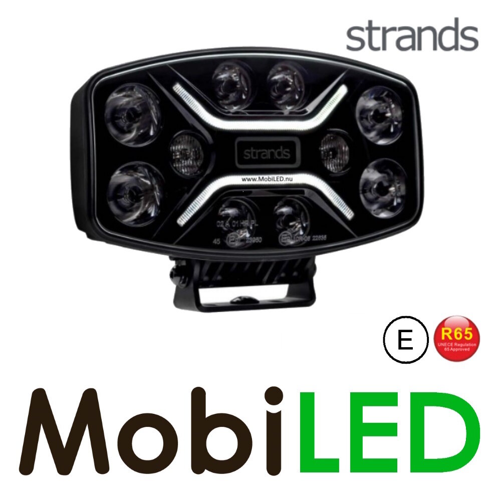 Strands Strands Dark Knight Insane with amber/wit position light and flash 9 inch E-keur Strands Strands Dark Knight Insane with amber/wit position light and flash 9 inch E-keur