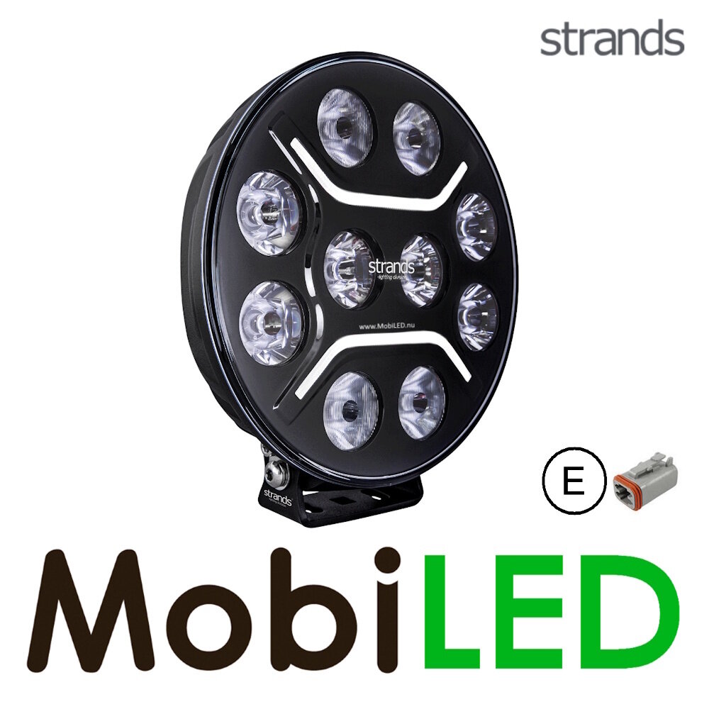 Strands Strands Dark Knight Intense feu de position ambre/blanc 9 pouces E-marque Strands Strands Dark Knight Intense feu de position ambre/blanc 9 pouces E-marque