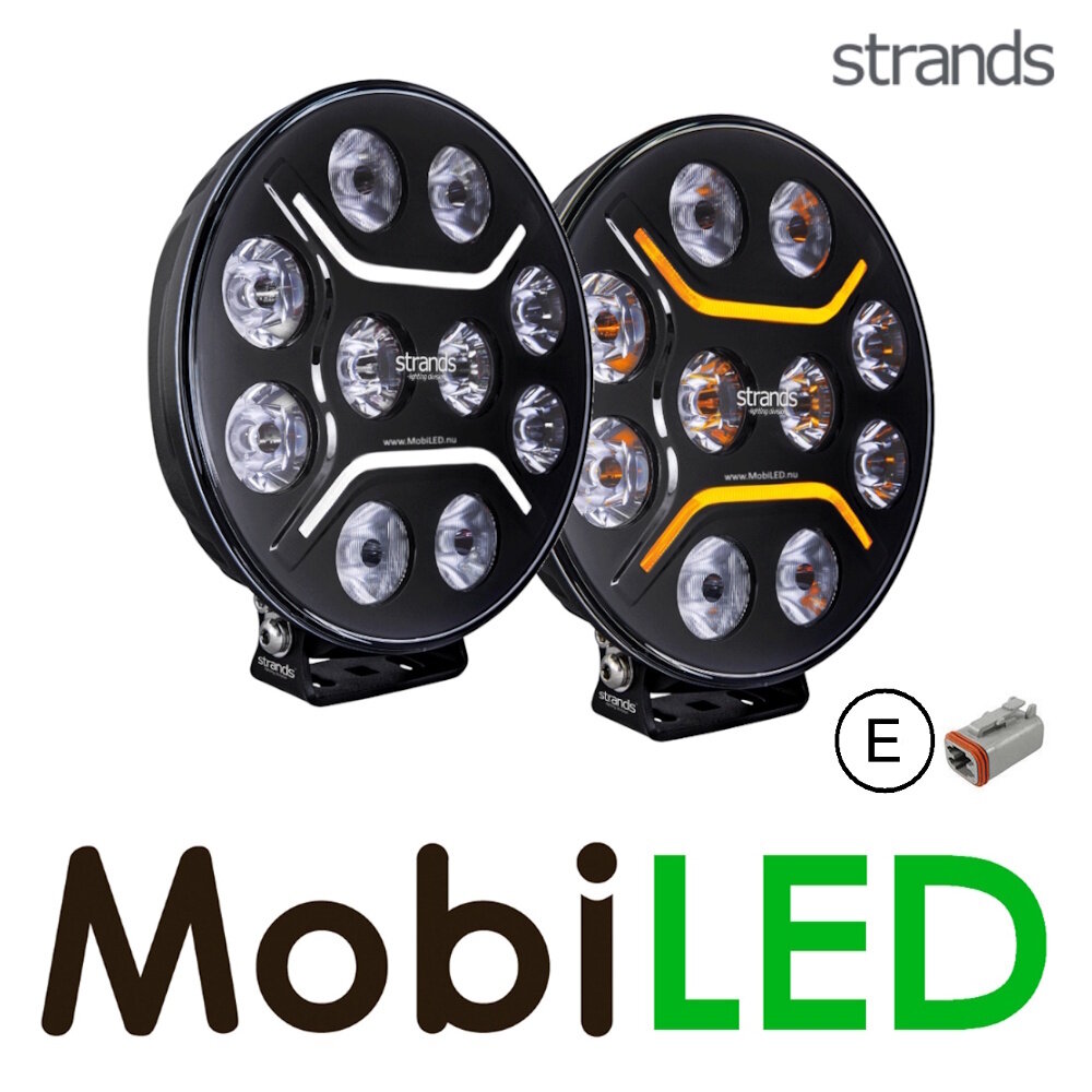 Strands Strands Dark Knight Intense amber/white position light 9 inch E-mark Strands Strands Dark Knight Intense amber/white position light 9 inch E-mark