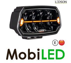 LEDSON Epix10+ met flitser amber/wit positielicht zwart LEDSON Epix10+ met flitser amber/wit positielicht zwart