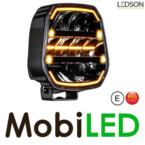 LEDSON Ledson Epix9+ 9" 180W projecteur loin avec feu de position ambre/blanc et flash Noir E-marque LEDSON Ledson Epix9+ 9" 180W projecteur loin avec feu de position ambre/blanc et flash Noir E-marque