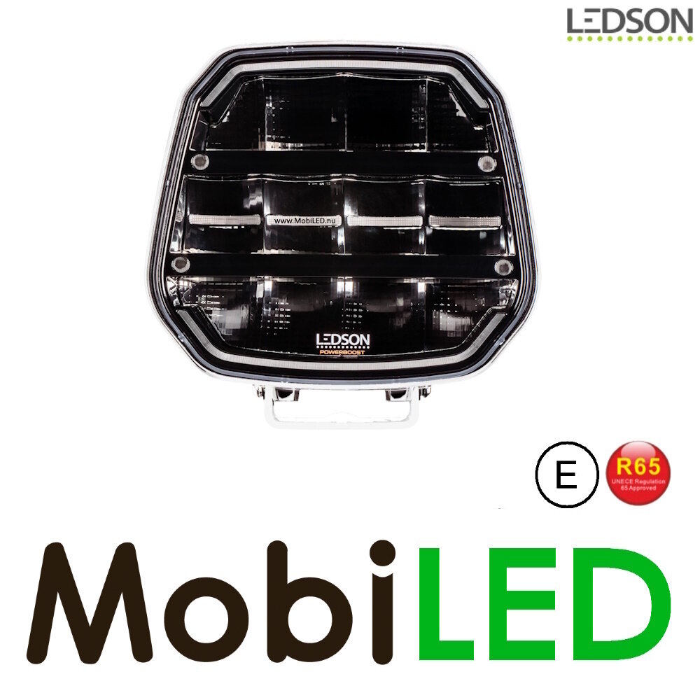 LEDSON Ledson Epix9+ 9" 180W verstraler met positielicht wit/amber en flitser Wit E-keur LEDSON Ledson Epix9+ 9" 180W verstraler met positielicht wit/amber en flitser Wit E-keur