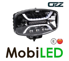 OZZ Oval spotlight with flash amber/white position light black OZZ Oval spotlight with flash amber/white position light black