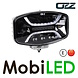 OZZ OZZ Ovale verstraler met positielicht en flitser Wit E-keur OZZ OZZ Ovale verstraler met positielicht en flitser Wit E-keur
