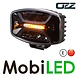 OZZ OZZ Oval spotlight with position light and flash White E-mark