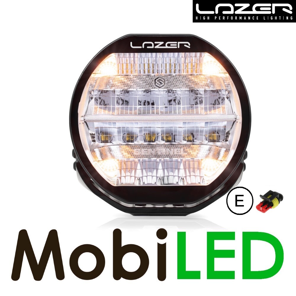 LAZER Lazer Sentinel verstraler standaard met positielicht Chroom 9" 87 watt E-keur
