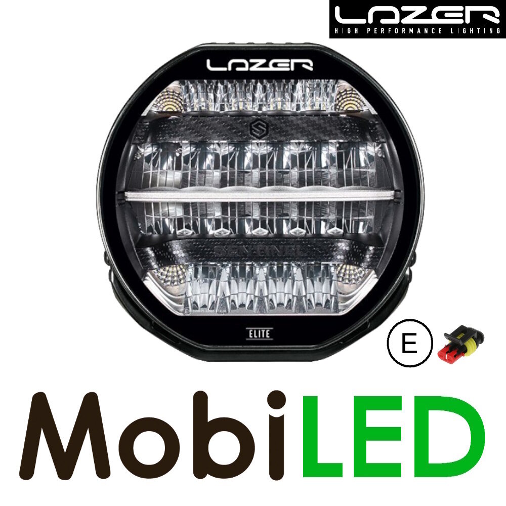 LAZER Lazer Sentinel spot light black Elite 9" 145 watts E-mark