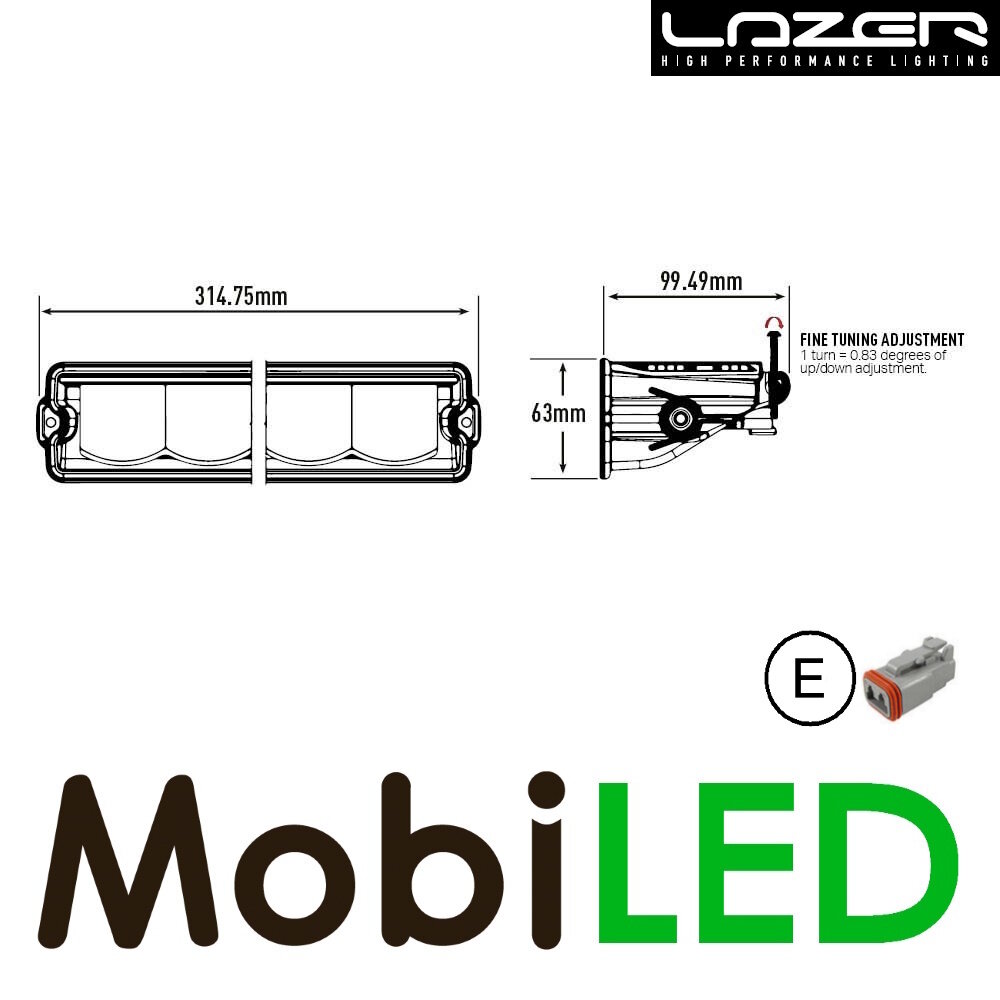LAZER LAZER Carbon 6 Drive 31 cm 85W E-keur LAZER LAZER Carbon 6 Drive 31 cm 85W E-keur