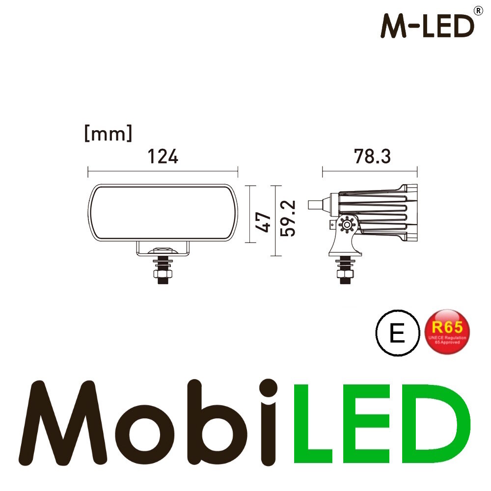 M-LED M-LED flood light with stroboscope surface mount E-mark M-LED M-LED flood light with stroboscope surface mount E-mark