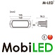 M-LED M-LED flood light with stroboscope flush mount E-mark M-LED M-LED flood light with stroboscope flush mount E-mark