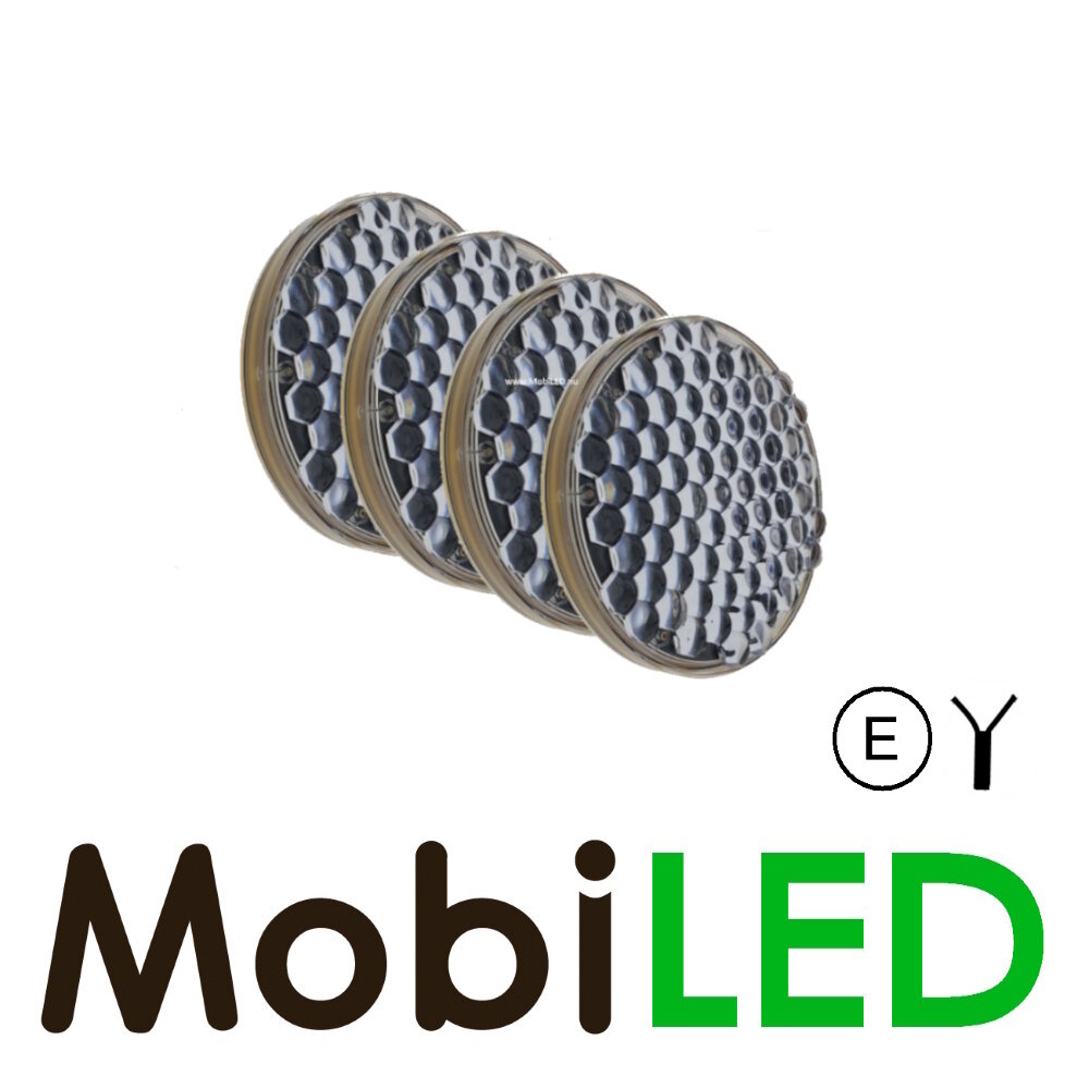 Ensemble de 4 flashes 100 mm 12-24 volts pour cadre d'action E-marque