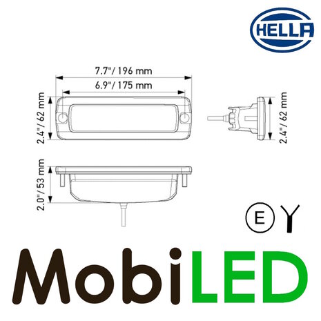 Hella Hella Projecteur large 6,2" 30 watts E-marque Hella Hella Projecteur large 6,2" 30 watts E-marque