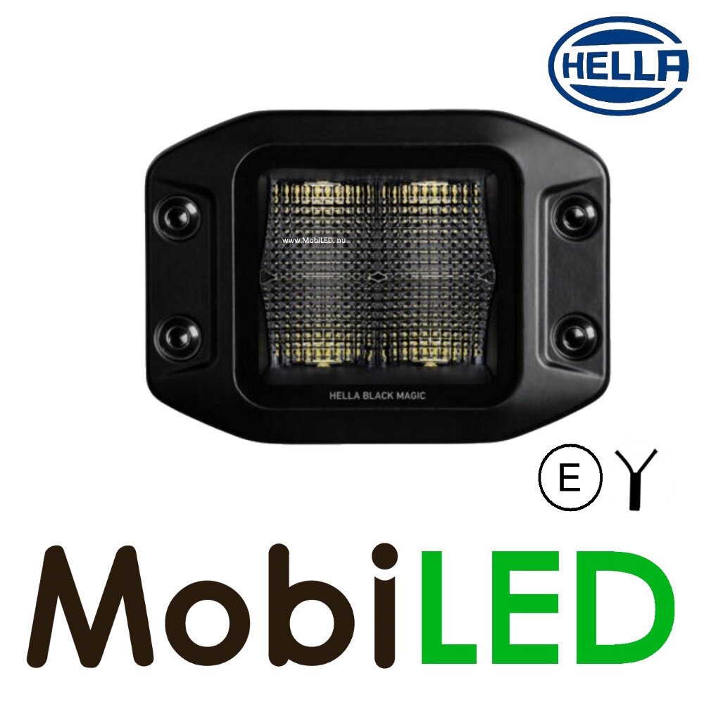 Hella Hella floodlight Cube Kit 3.2"/8 cm 40 watts flush mount E-mark