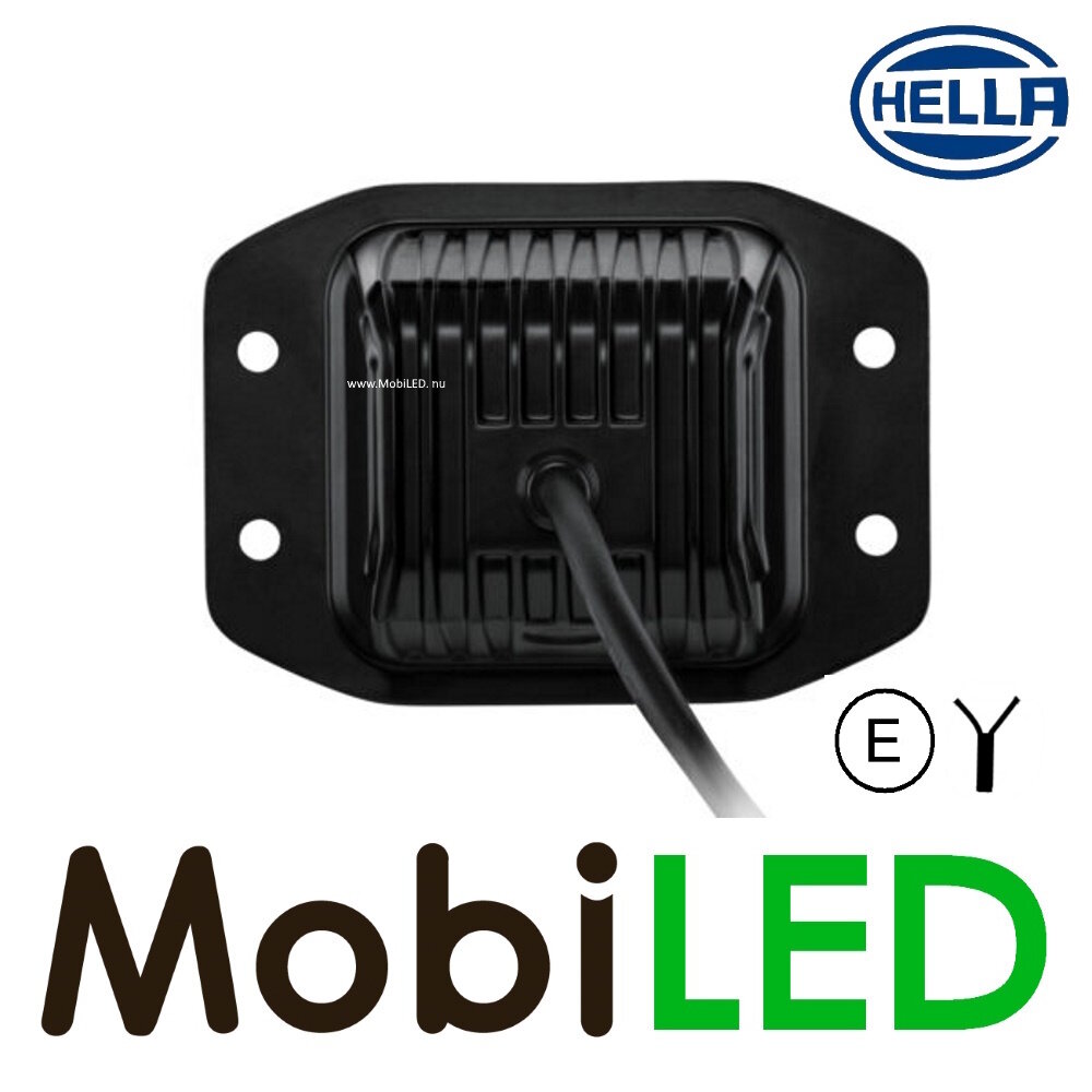 Hella Hella floodlight Cube Kit 3.2"/8 cm 40 watts flush mount E-mark