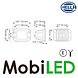 Hella Hella floodlight Cube Kit 3.2"/8 cm 40 watts flush mount E-mark