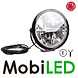 WAS WAS Projecteur loin 50W avec anneau E-marque WAS WAS Projecteur loin 50W avec anneau E-marque