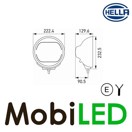 Hella Hella Luminator projecteur loin lampe de position métal E-marque Hella Hella Luminator projecteur loin lampe de position métal E-marque